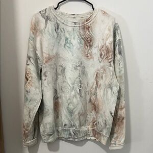 Marble Patterned Sweatshirt